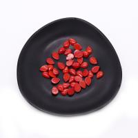 Gemstone Cabochons, Synthetic Coral, Teardrop, DIY, red [