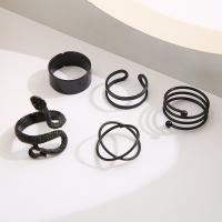 Zinc Alloy Ring Set, plated, 5 pieces & fashion jewelry & for woman [