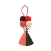 Decorative Tassel, Polyester, with Cotton Thread & Shell, Bohemian style, 340mm 
