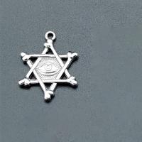 Zinc Alloy Jewelry Pendants, Hexagram, antique silver color plated, vintage & DIY Approx 
