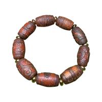 Tibetan Agate Bracelets, with zinc alloy bead, Natural & fashion jewelry & Unisex 