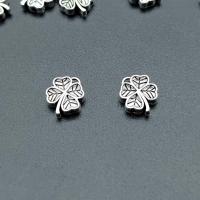 Zinc Alloy Clover Pendant, Four Leaf Clover, antique silver color plated, vintage & DIY & can be used as pendant or bead Approx 