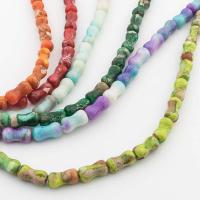 Eindruck Jaspis Perlen, Impression Jaspis, DIY, keine, 5x5mm, Länge:ca. 41 cm, verkauft von Strang[