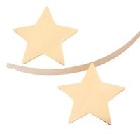 Zinc Alloy Clip Earring, Star, gold color plated, fashion jewelry & for woman 
