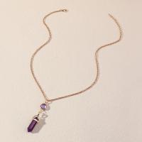 Resin Zinc Alloy Necklace, with Resin & Plastic, with 4.8CM extender chain, Bullet, fashion jewelry & for woman Approx 52 cm 