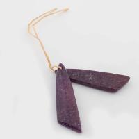 Impression Jasper Pendants, Triangle, DIY, purple [