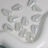 Perles acryliques d'imitation de perles, Acrylique, DIY, blanc, 15mm, Vendu par sac[