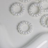 Акриловые Связывание кольцо, Акрил, Кольцевая форма, Винтаж & DIY, белый, 23mm, Приблизительно 250ПК/сумка, продается сумка[