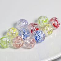 Painted Acrylic Beads, Round, stoving varnish, DIY 16mm, Approx [
