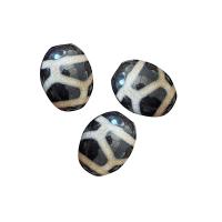 Natural Tibetan Agate Dzi Beads, fashion jewelry & DIY, two different colored 
