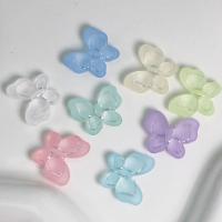 Perles acryliques dépolies, Acrylique, papillon, DIY & givré, plus de couleurs à choisir Environ Vendu par sac