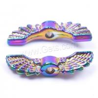 Zinc Alloy Jewelry Beads, Wing Shape, colorful plated, DIY [