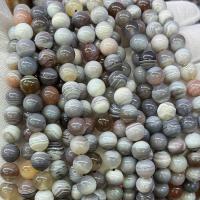 Perle agate Botswana naturelle, Rond, DIY & normes différentes pour le choix Environ 39 cm, Vendu par brin