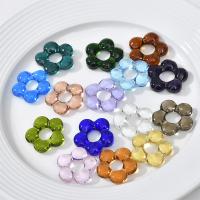 Lampwork Beads, Flower, fashion jewelry & DIY 23.7mm Approx 7.63mm [