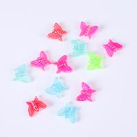 Fashion Plastic Beads, Polystyrene, Butterfly, injection moulding, DIY, mixed colors Approx 