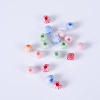 Fashion Plastic Beads, Rose, DIY, mixed colors, 8mm, Approx 