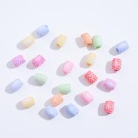 Fashion Plastic Beads, Drum, DIY, mixed colors Approx [