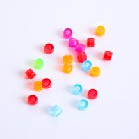 Fashion Plastic Beads, Polystyrene, Drum, injection moulding, DIY mixed colors 