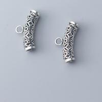 Sterling Silver Bail Beads, 925 Sterling Silver, Antique finish, DIY, silver color Approx 3.3mm 