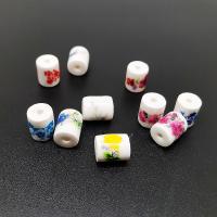 Printing Porcelain Beads, Column, DIY Approx 3mm, Approx [