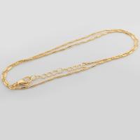 Brass Chain Necklace, 14K gold plated, Unisex, gold Approx 46.9 cm 