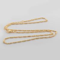 Brass Chain Necklace, 14K gold plated, Unisex, gold Approx 48.7 cm 