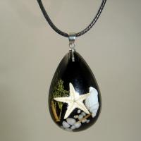 Resin Jewelry Pendant, with 304 Stainless Steel, Unisex & epoxy gel Approx [