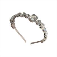 Hair Bands, Zinc Alloy, with Crystal, Korean style & for woman 150mm [