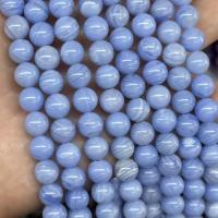 Natural Purple Agate Beads, Round, polished, DIY hyacinthine 
