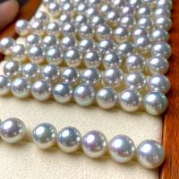 Goutte de perles de culture de Akoya, perles Akoya cultivées, DIY, blanc, 7-7.5mm, Vendu par PC[