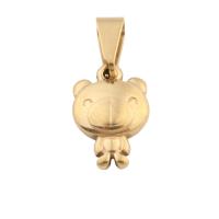Stainless Steel Animal Pendants, 304 Stainless Steel, Vacuum Ion Plating, fashion jewelry & Unisex, golden Approx 5mm [