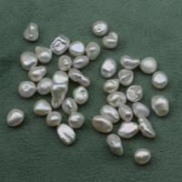 Perlas Freshwater sin Agujero, Perlas cultivadas de agua dulce, Irregular, Bricolaje & diverso tamaño para la opción, Blanco, Vendido por UD[