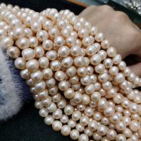 Natural Freshwater Pearl Loose Beads, Slightly Round, DIY, Orange Pink, 8.5-9.5 Approx 36 cm [