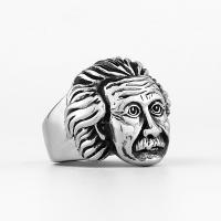 Titanium Steel Finger Ring, polished, vintage & for man [
