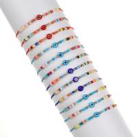 Evil Eye Jewelry Bracelet, Seedbead, handmade, 12 pieces & fashion jewelry & for woman Approx 18-23 cm 