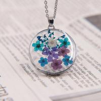 Resin Zinc Alloy Necklace, with Zinc Alloy, fashion jewelry & for woman, 45cm,3cm, Approx [