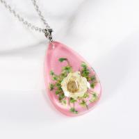 Resin Necklace, with 304 Stainless Steel, Unisex 45cm, Approx 