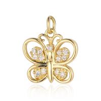 Cubic Zirconia Micro Pave Brass Pendant, plated, fashion jewelry & DIY & micro pave cubic zirconia 