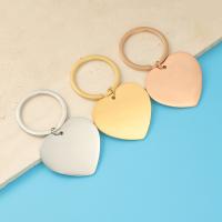 Titanium Steel Key Clasp, Heart, plated, fashion jewelry & DIY 