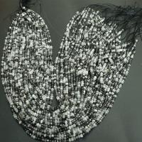 Rutilquarz Perlen, Schwarzer Rutilquarz, DIY & verschiedene Größen vorhanden, Länge:ca. 16 ZollInch, verkauft von Strang[