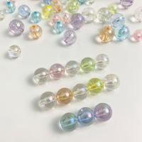 Plating Acrylic Beads, Round, DIY [