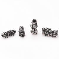 Stainless Steel Beads, 304 Stainless Steel, Fabulous Wild Beast, Vacuum Ion Plating, fashion jewelry & DIY black 