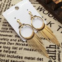 Zinc Alloy Clip Earring, gold color plated, fashion jewelry & folk style & for woman, 50-80mm 