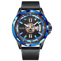 Men Wrist Watch, Organic Glass, with Leather, Japanese movement, Life water resistant & fashion jewelry & for man 14mm Approx 20 cm [