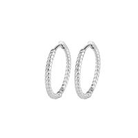 Männer Sterling Silber Hoop Ohrringe, 925er Sterling Silber, plattiert, Modeschmuck & für Frau, keine, 1x15mm, verkauft von Paar