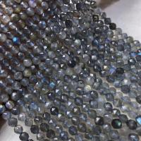 Perles Pierre de lune, Moonstone, poli, DIY, gris, 6mm Environ 38-40 cm, Vendu par brin