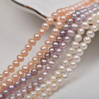 Naturel d'eau douce perles, perle d'eau douce cultivée, DIY, plus de couleurs à choisir, 4-5mm Environ 36 cm, Vendu par brin[