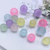 Frosted Acrylic Beads, Round, DIY [