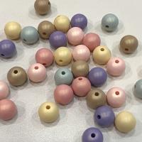 Speckled Acrylic Beads, Round, painted, DIY 