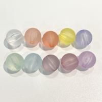Frosted Acrylic Beads, Round, DIY 12mm, Approx [